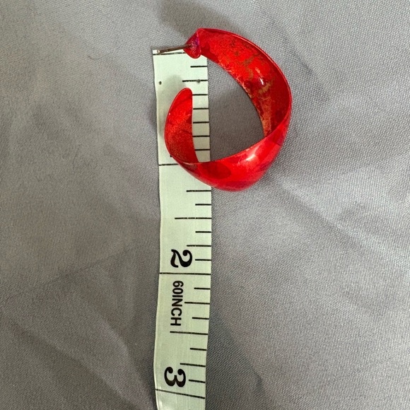 1980’s Style Ref Enamel Hoop Earrings Bundle - Picture 6 of 12